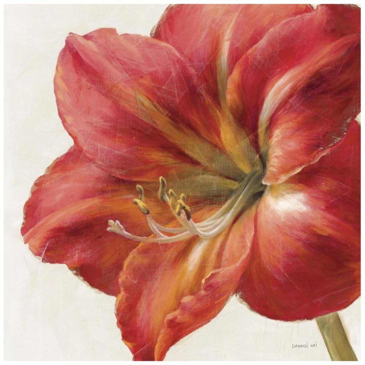 Vivid Amaryllis -Paper Art-42&quotx42"
