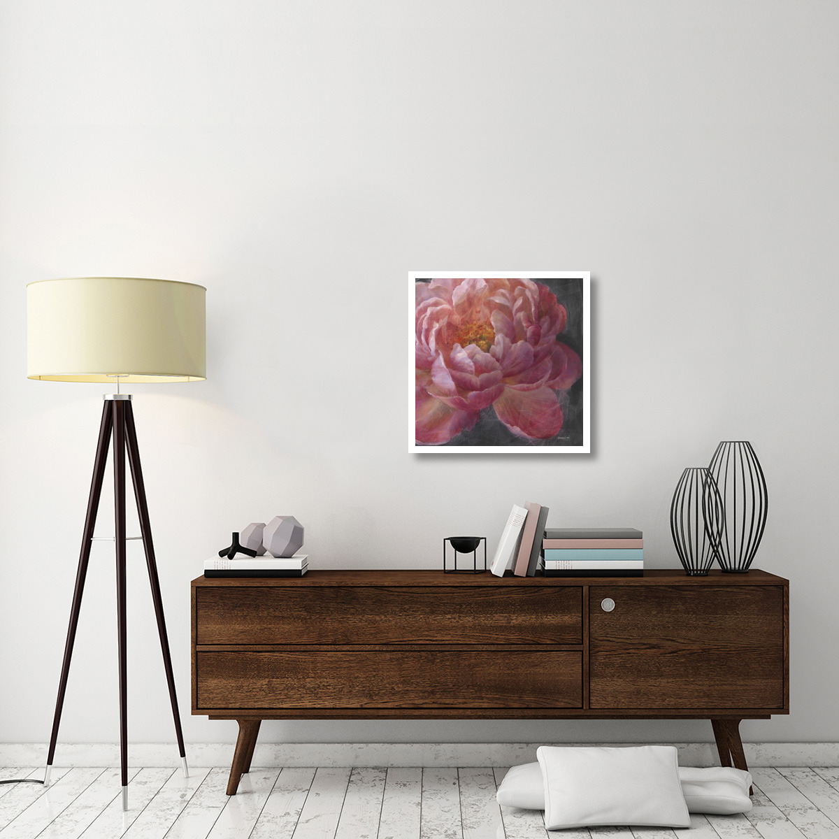 Vivid Floral I Crop -Paper Art-26&quotx26"