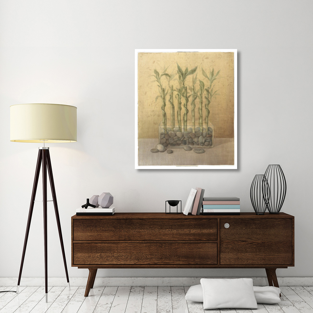 Lucky Bamboo -Paper Art-39.4&quotx46"