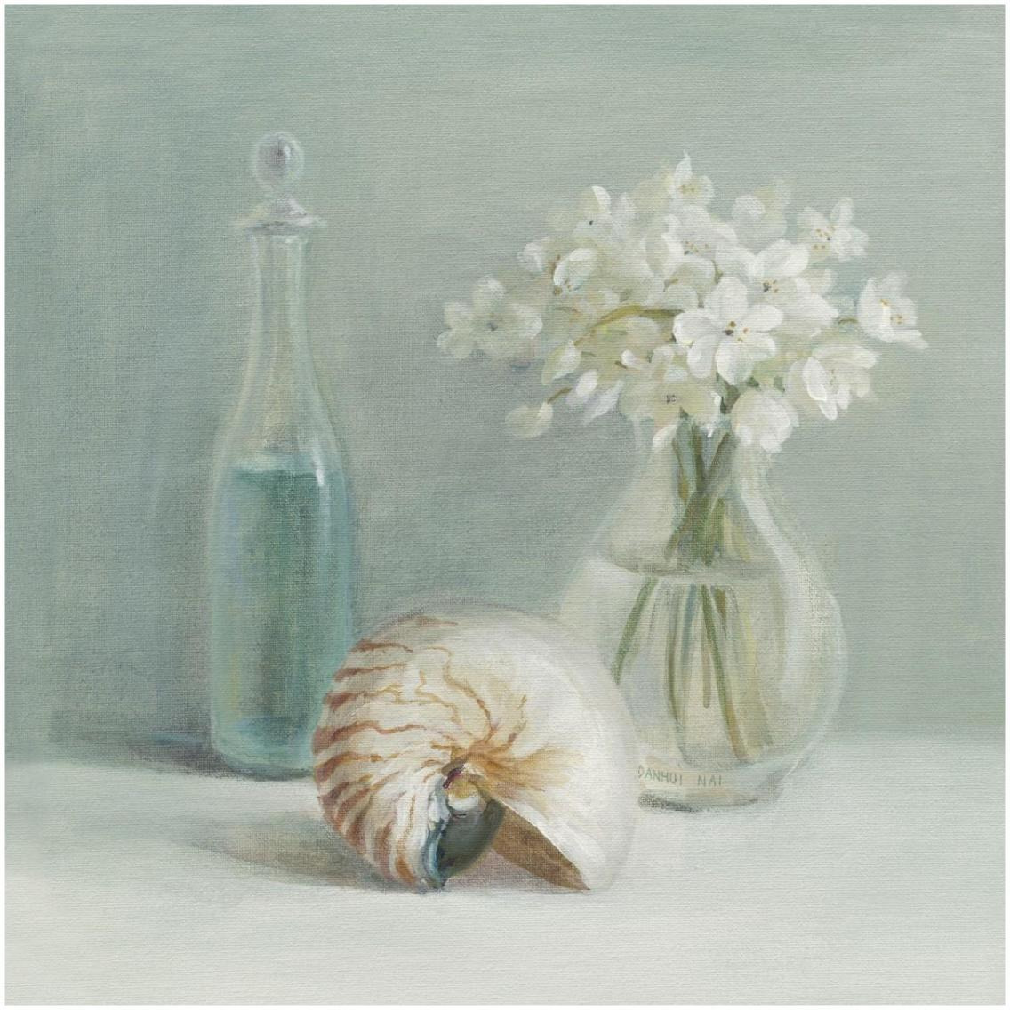 White Flower Spa -Paper Art-32&quotx32"