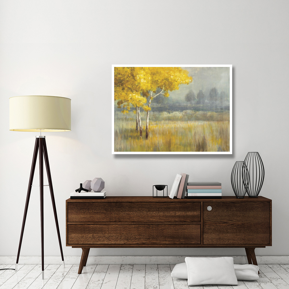 Yellow Landscape -Paper Art-50&quotx38"