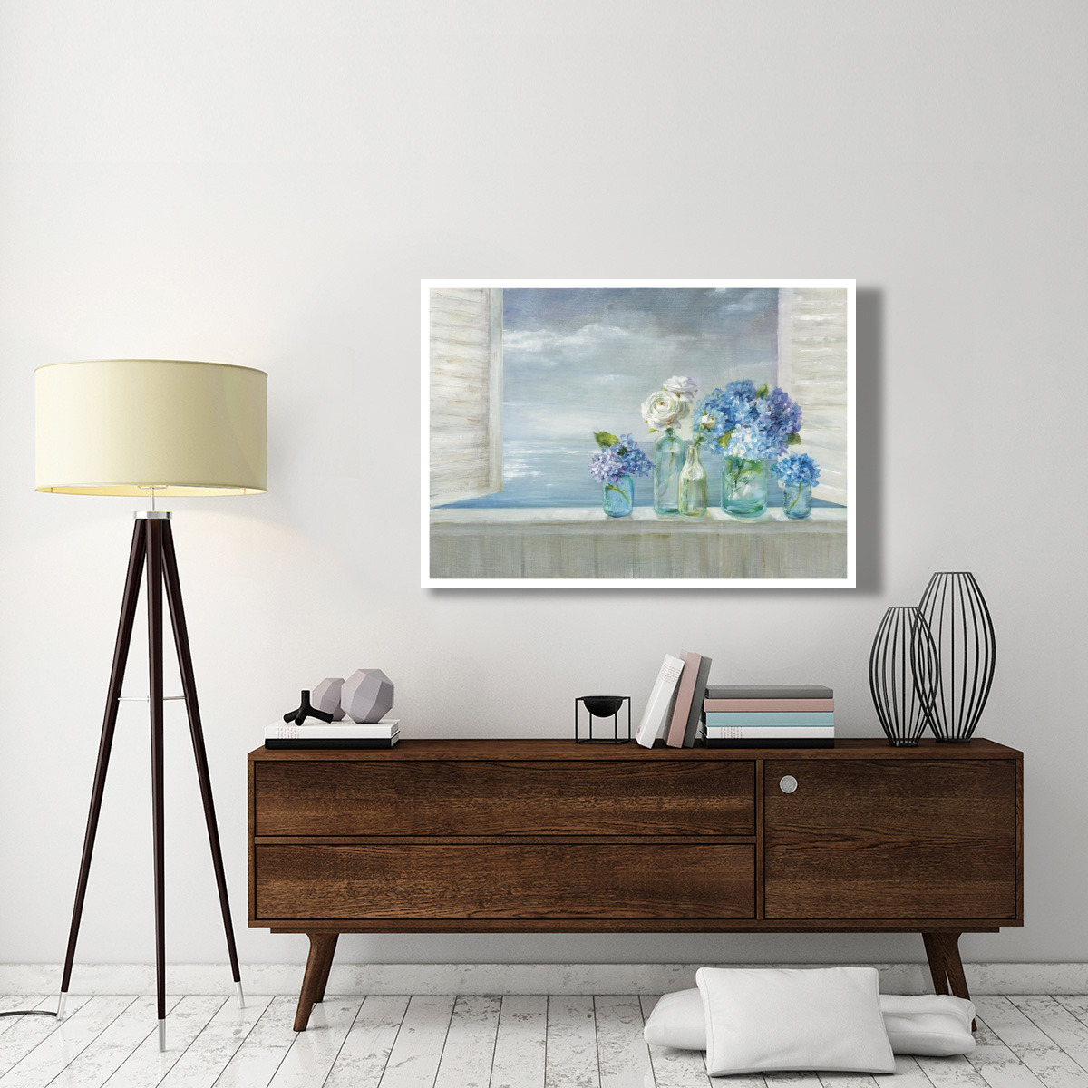 A Beautiful Day at the Beach Crop -Paper Art-50&quotx34"