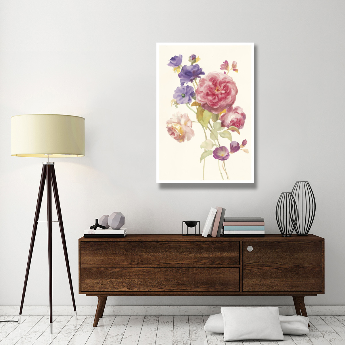 Watercolor Flowers II -Paper Art-34&quotx50"