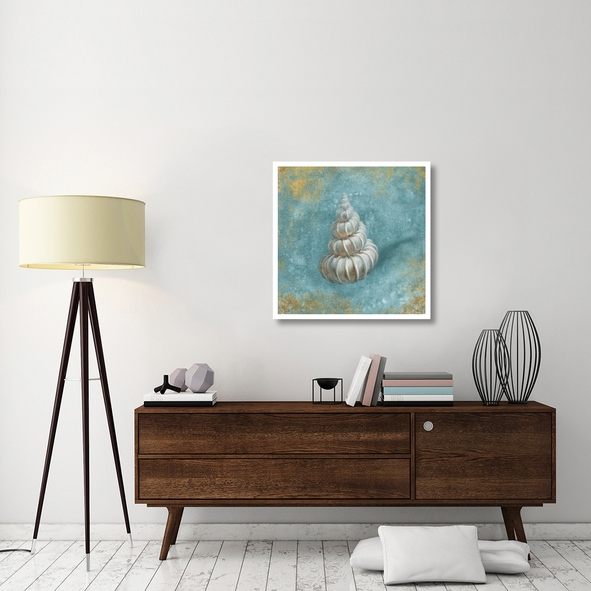 Treasures from the Sea II Aqua -Paper Art-32&quotx32"