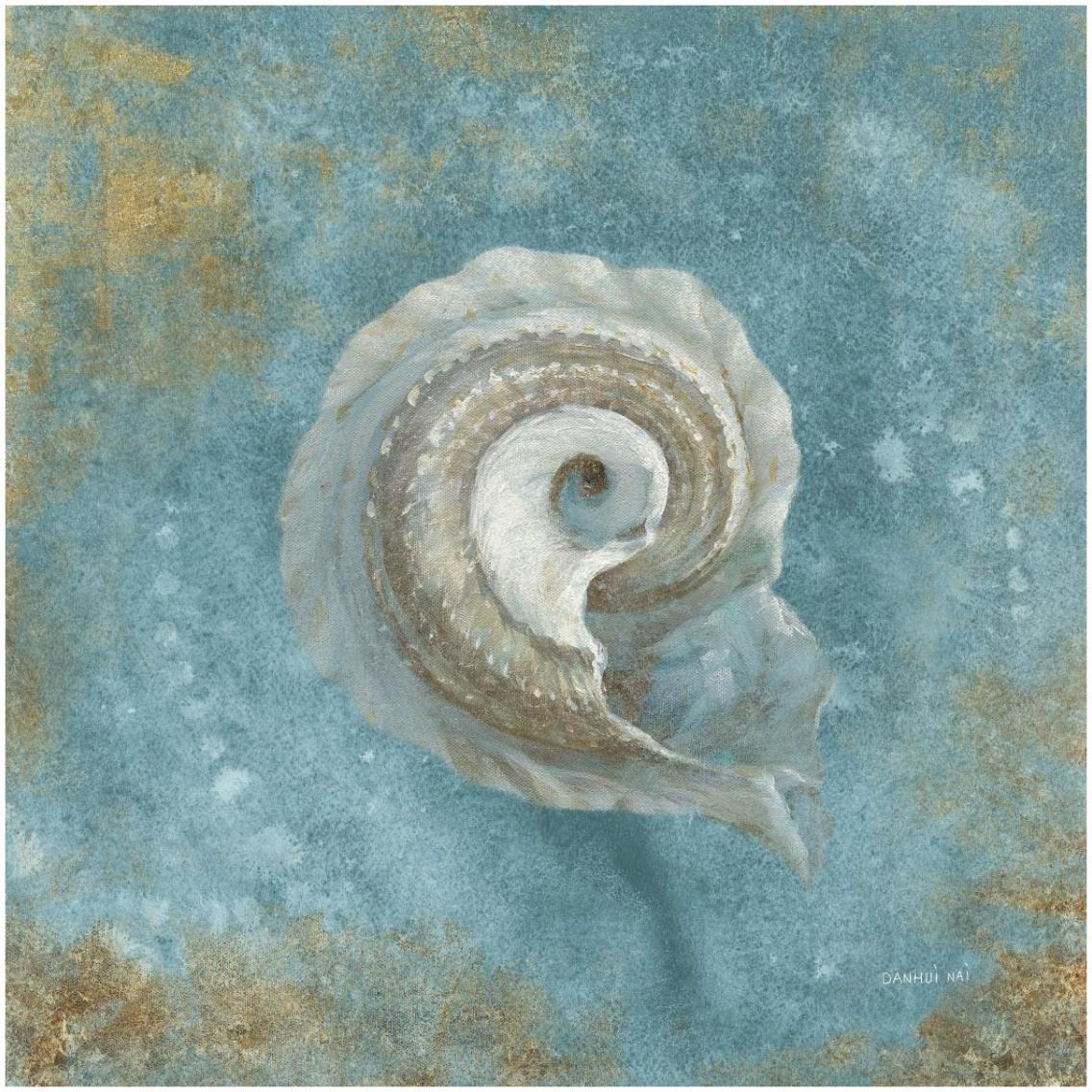 Treasures from the Sea III Aqua -Paper Art-32&quotx32"