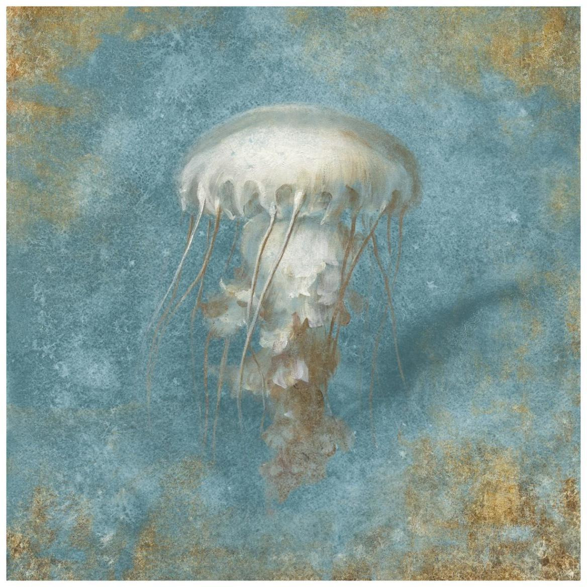 Treaures from the Sea VI Aqua -Paper Art-42&quotx42"