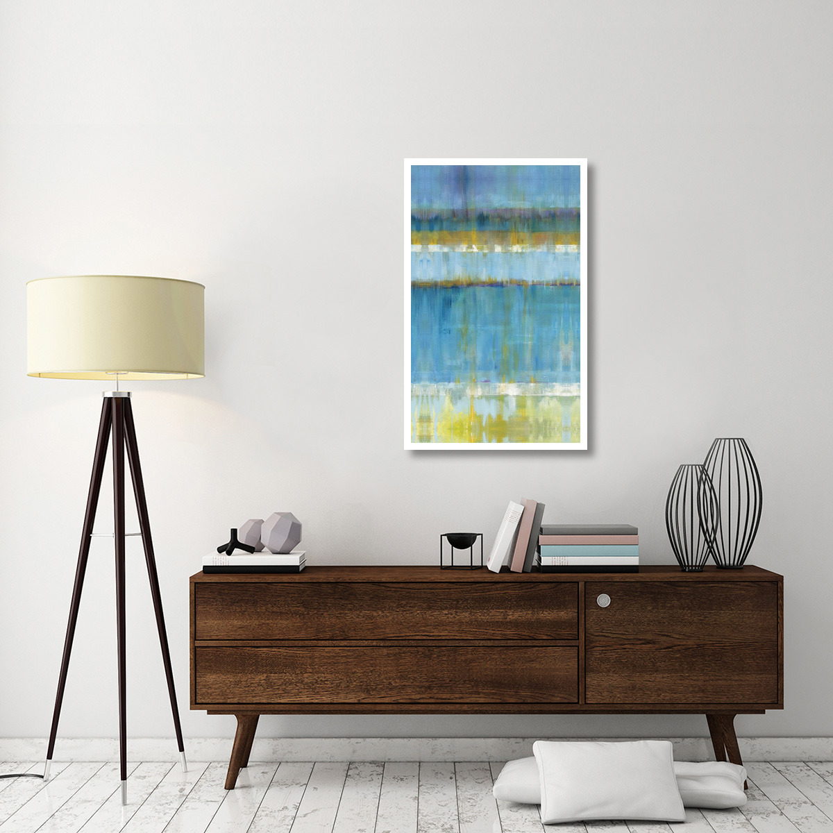 Abstract Stripes II -Paper Art-26.4&quotx42"