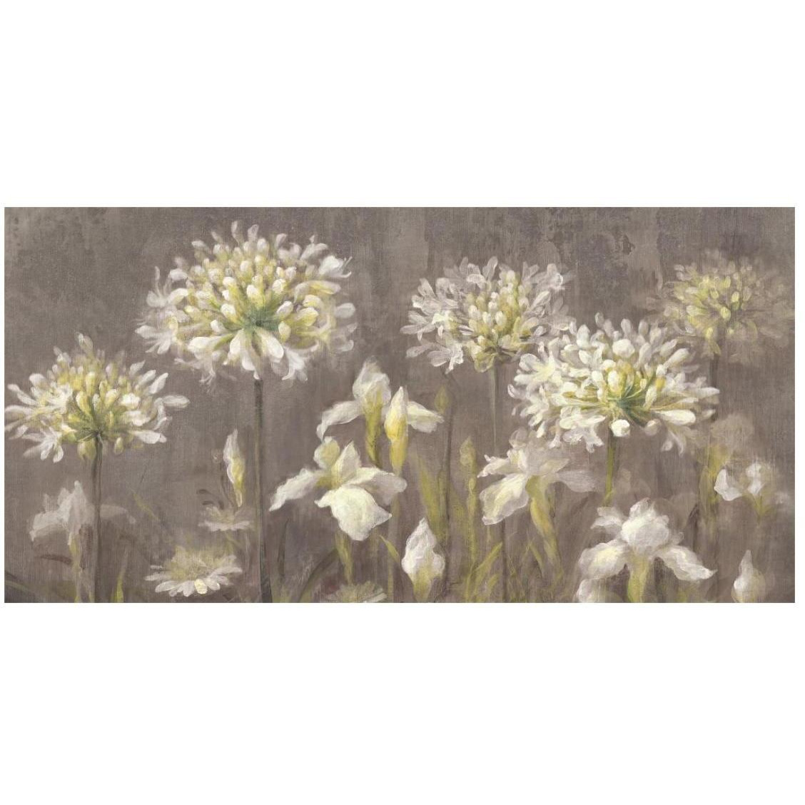 Spring Blossoms Neutral II -Paper Art-26&quotx14"
