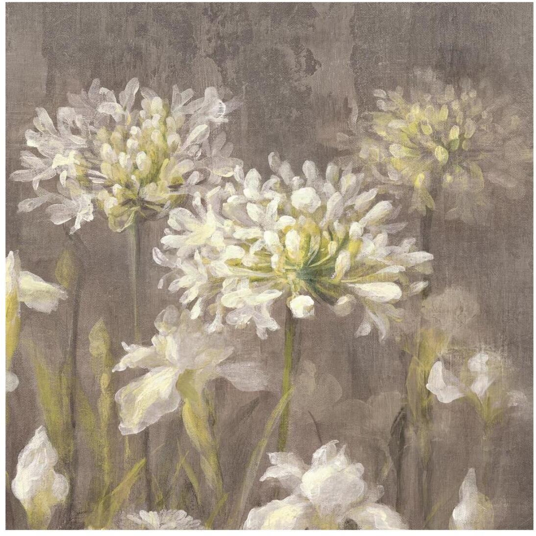 Spring Blossoms Neutral IV -Paper Art-20&quotx20"