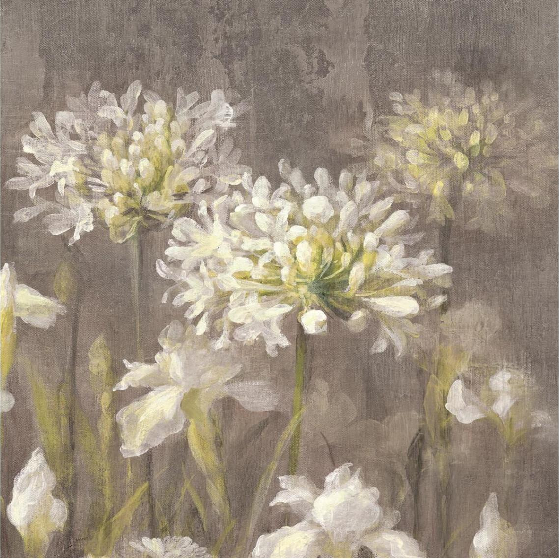 Spring Blossoms Neutral IV -Paper Art-38&quotx38"