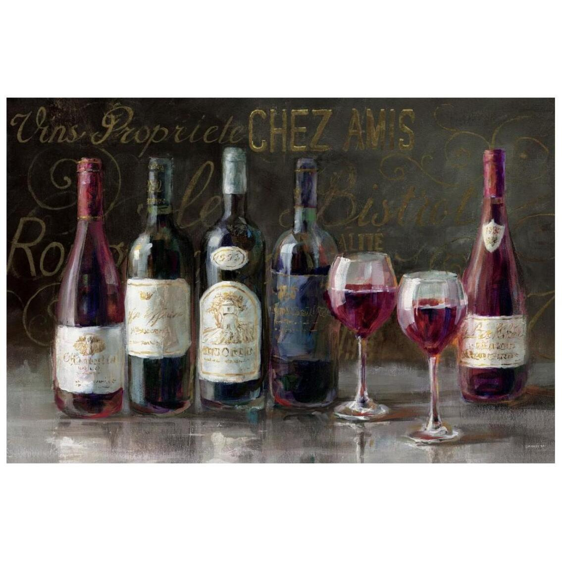 Bistro Reds v2 Crop -Paper Art-26&quotx18"