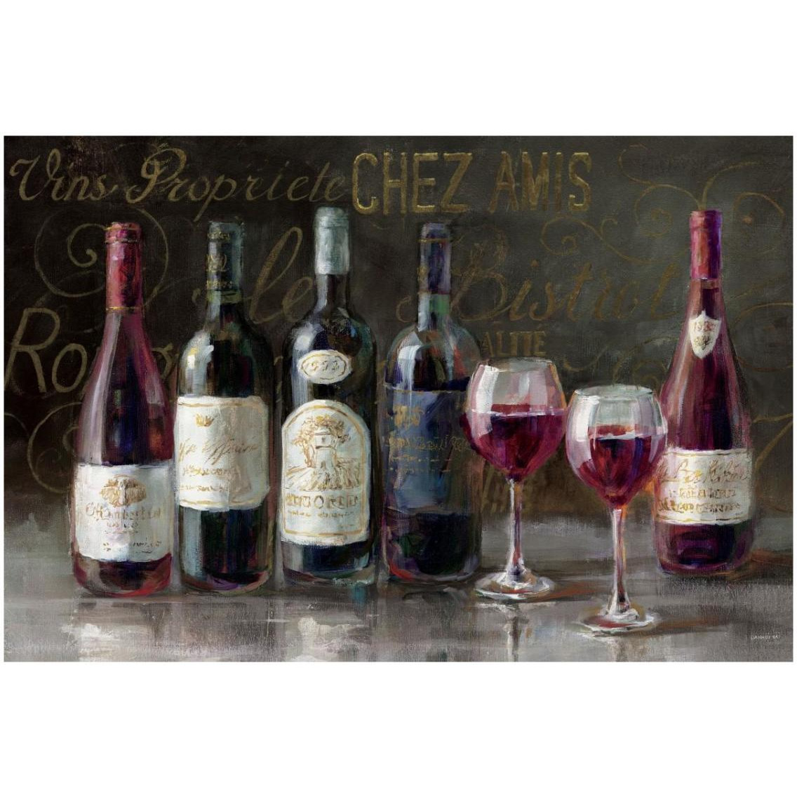 Bistro Reds v2 Crop -Paper Art-32&quotx22"
