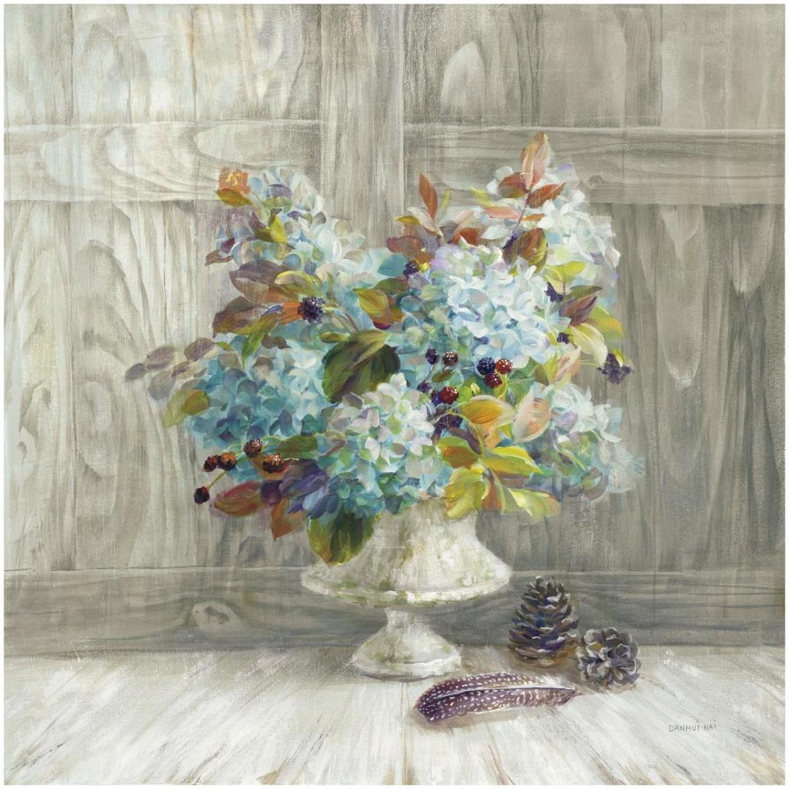 Rustic Florals -Paper Art-32&quotx32"