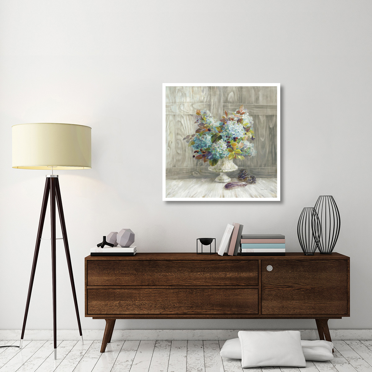 Rustic Florals -Paper Art-38&quotx38"