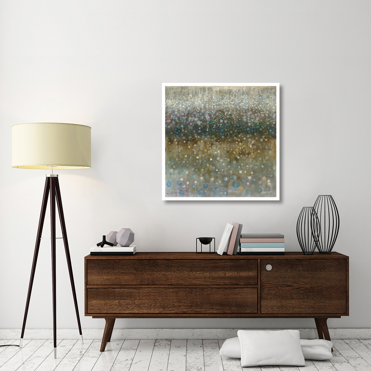 Abstract Rain -Paper Art-38&quotx38"