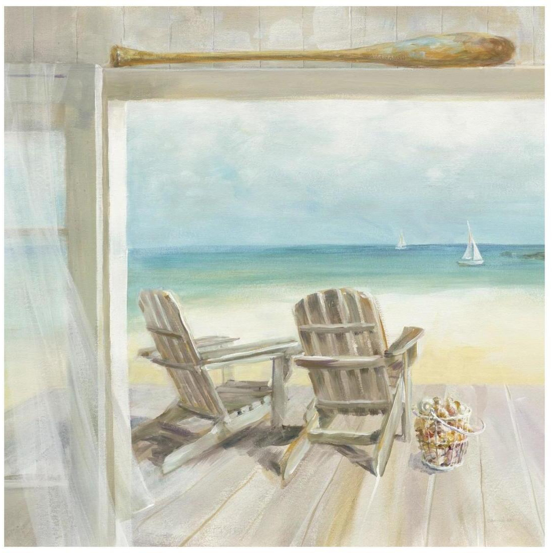 Seaside Morning Crop -Paper Art-20&quotx20"