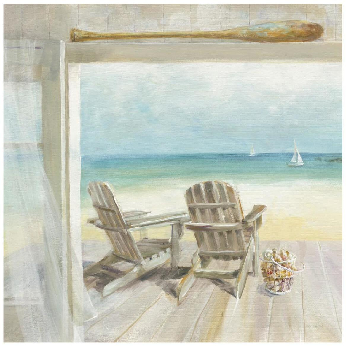 Seaside Morning Crop -Paper Art-42&quotx42"