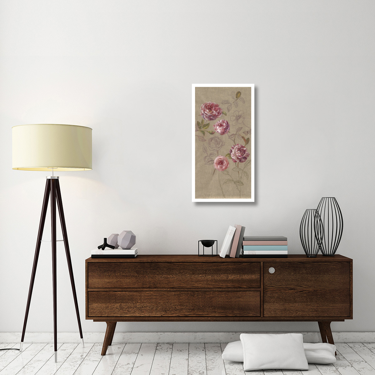 Roses and Butterfly -Paper Art-20&quotx38"