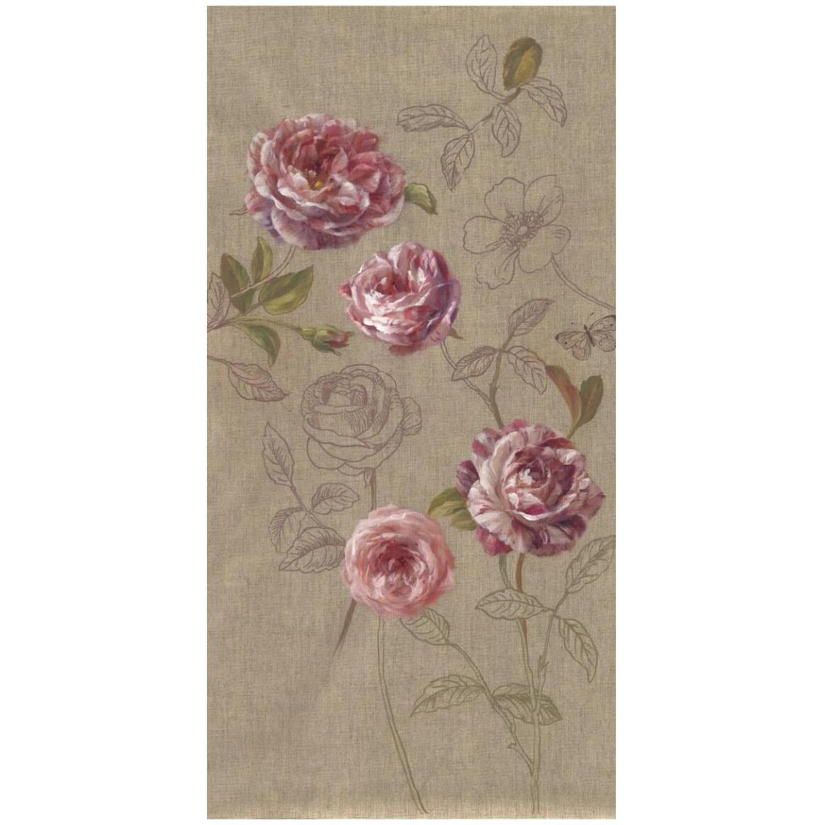 Roses and Butterfly -Paper Art-26&quotx50"
