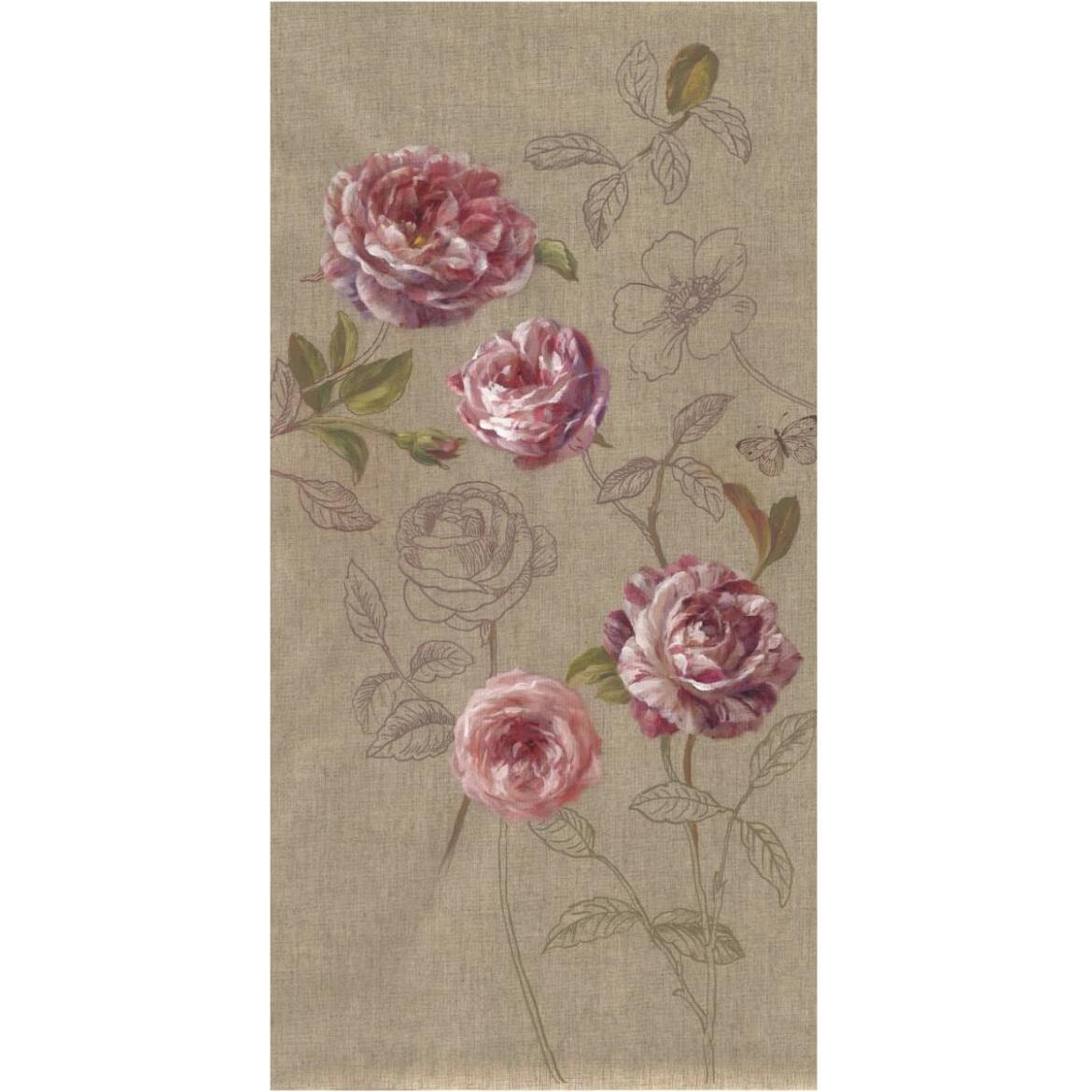Roses and Butterfly -Paper Art-38&quotx74"