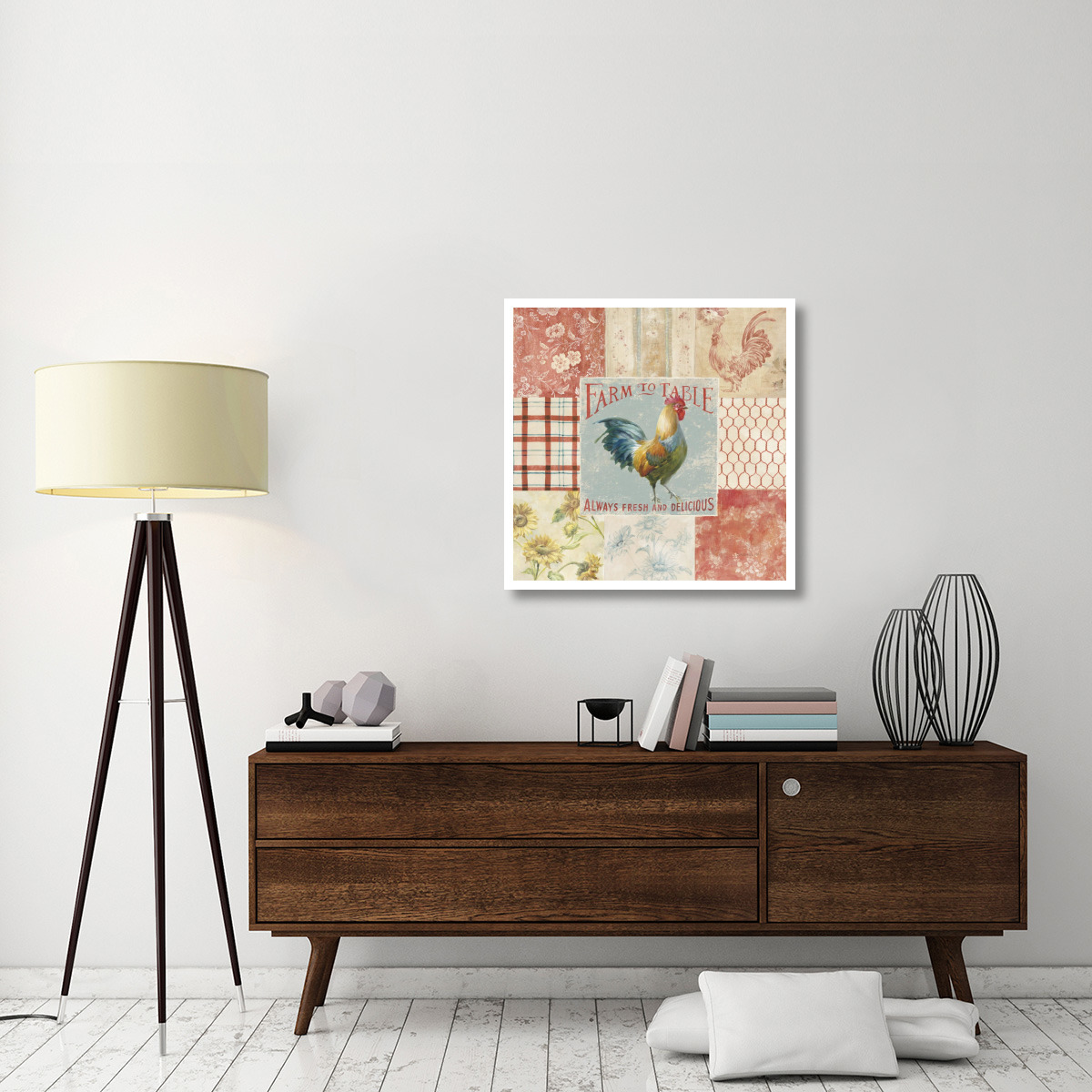 Farm Nostalgia I -Paper Art-32&quotx32"