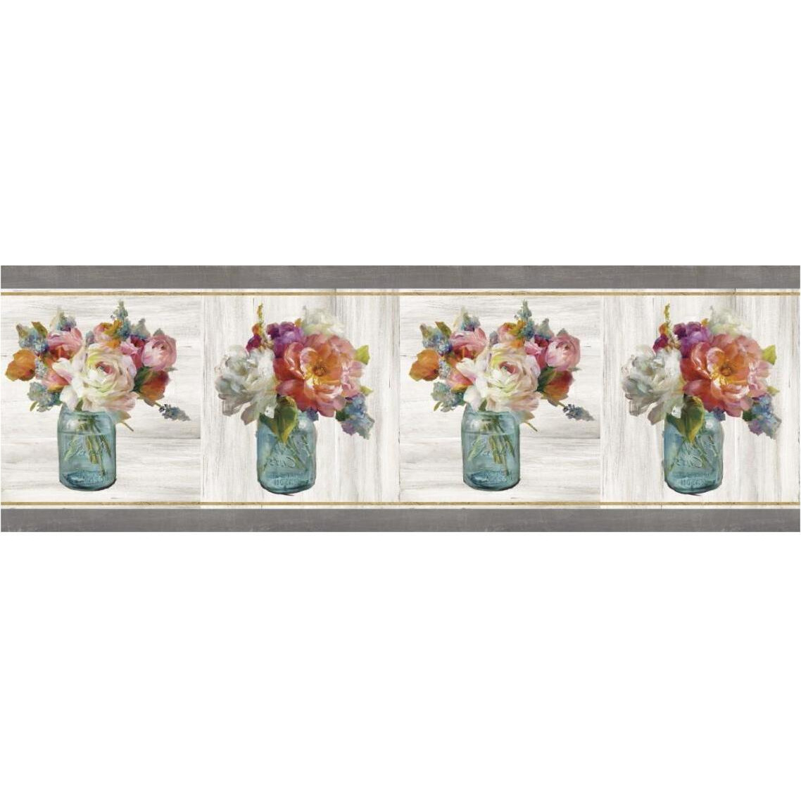 French Cottage Bouquet IV -Paper Art-38&quotx14"