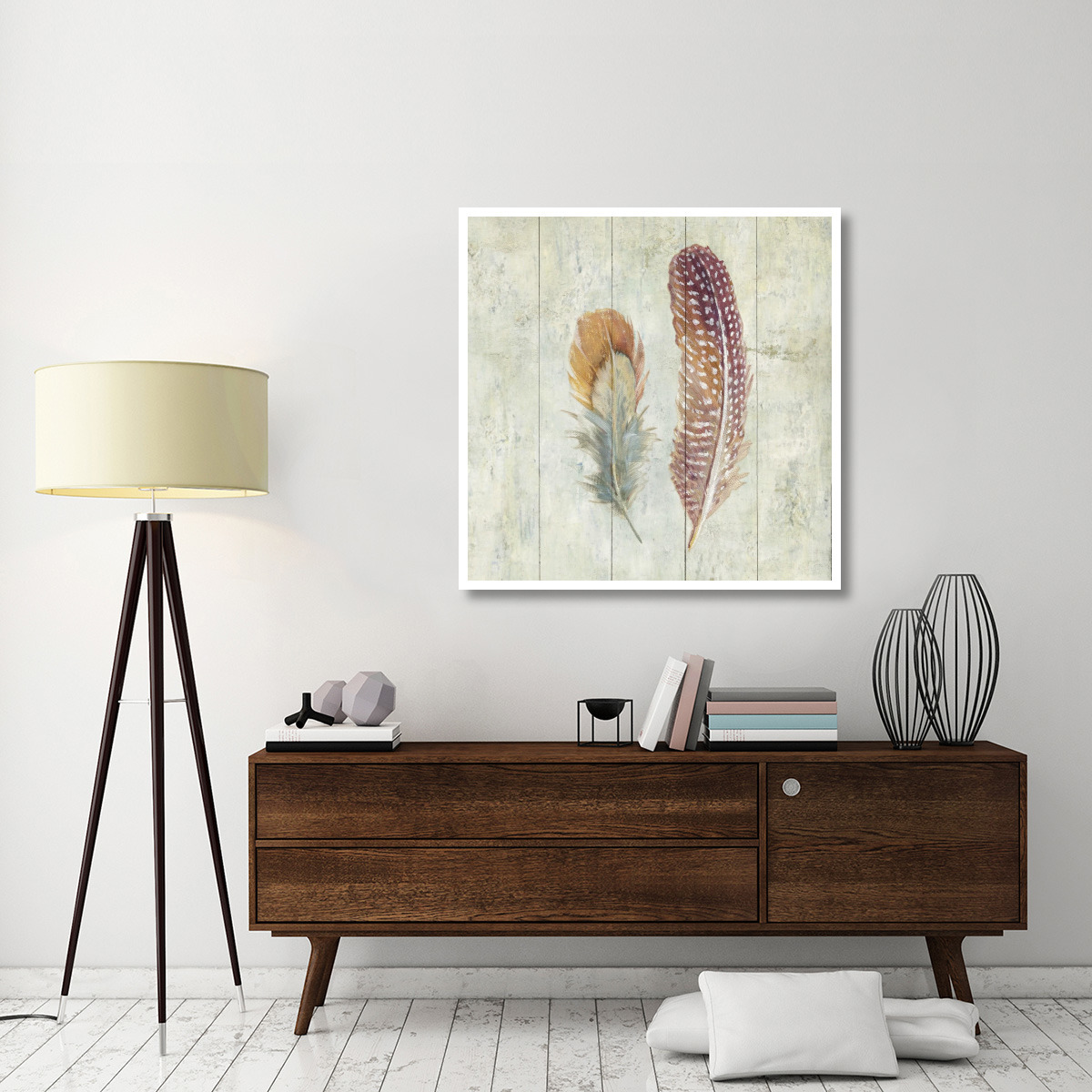 Natural Flora XI Sq -Paper Art-42&quotx42"