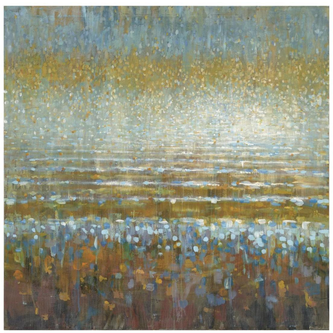 Rains over the Lake -Paper Art-20&quotx20"
