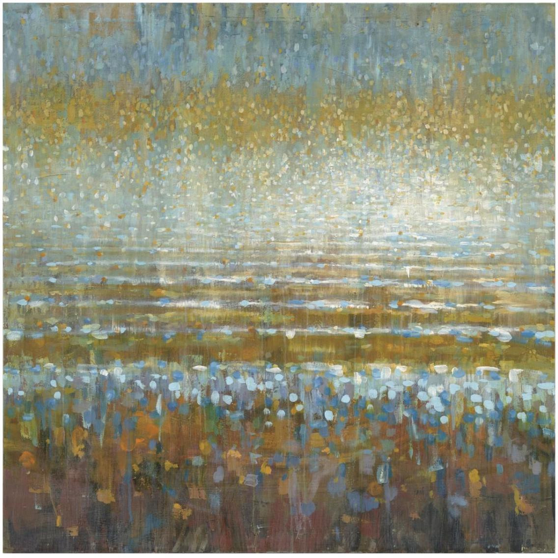 Rains over the Lake -Paper Art-32&quotx32"