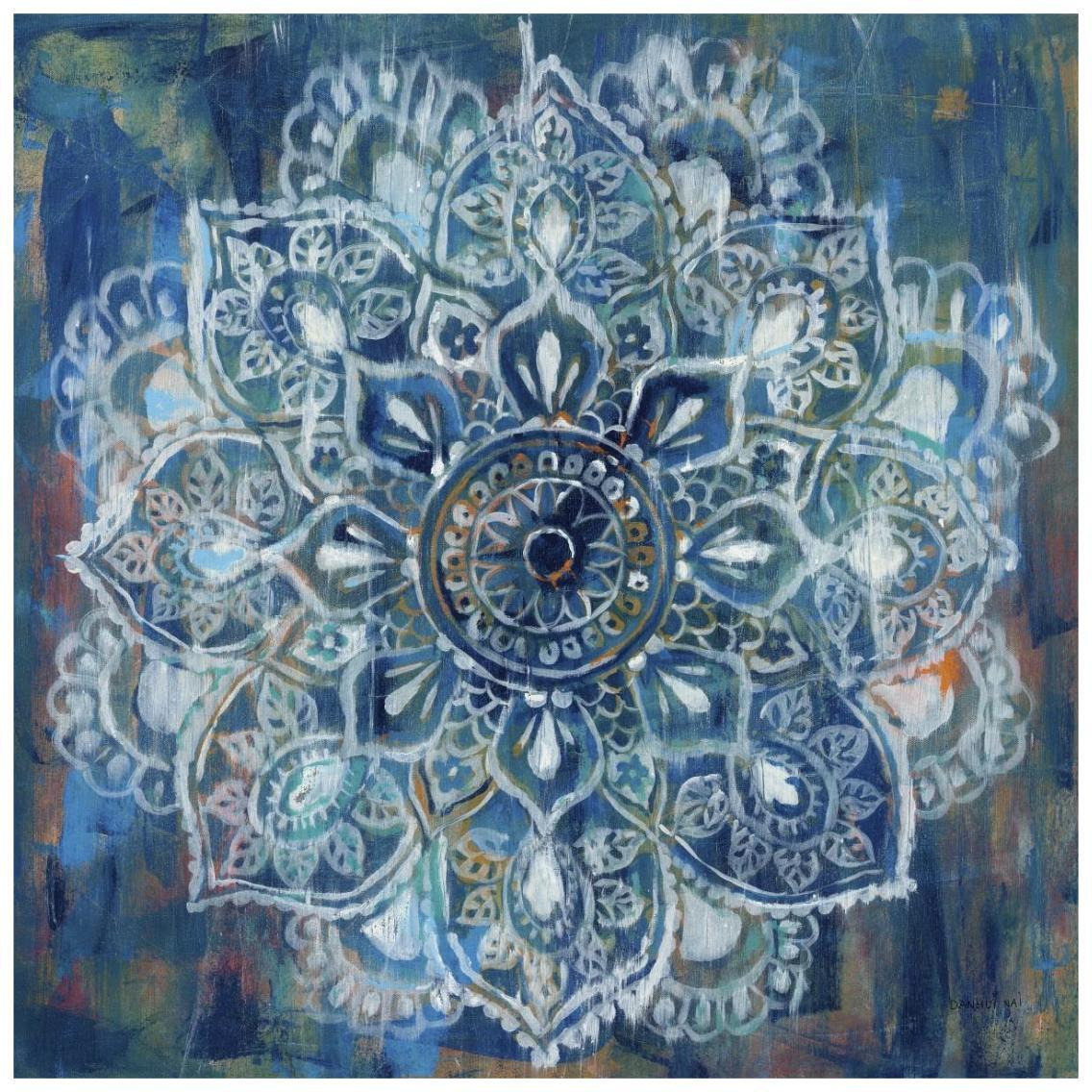 Mandala in Blue II -Paper Art-26&quotx26"