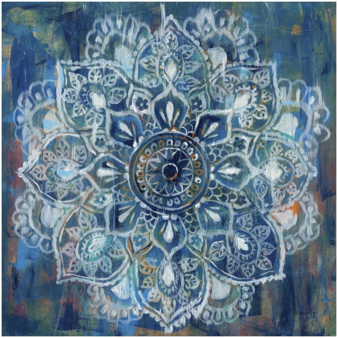 Mandala in Blue II -Paper Art-32&quotx32"