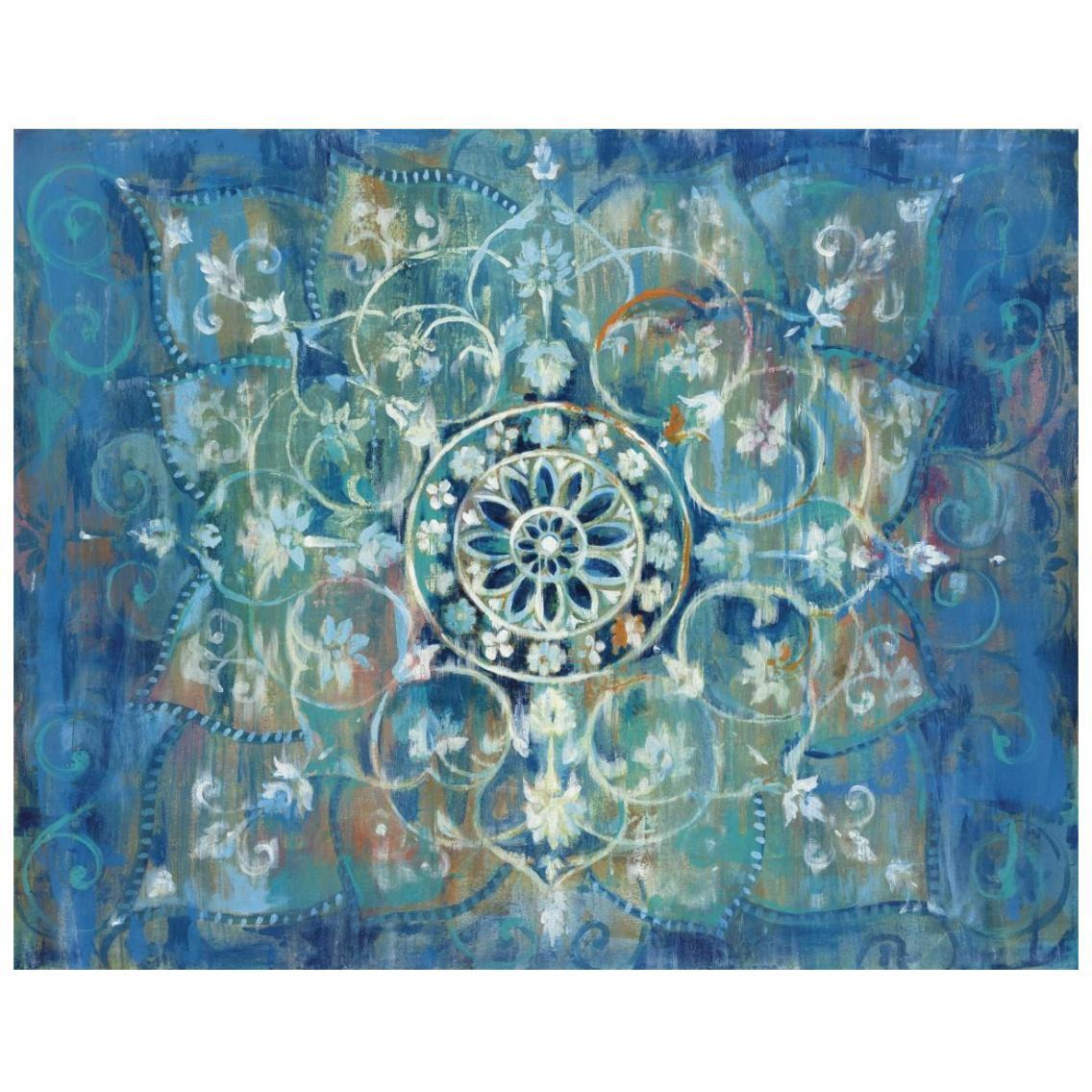 Mandala in Blue I -Paper Art-26&quotx22"