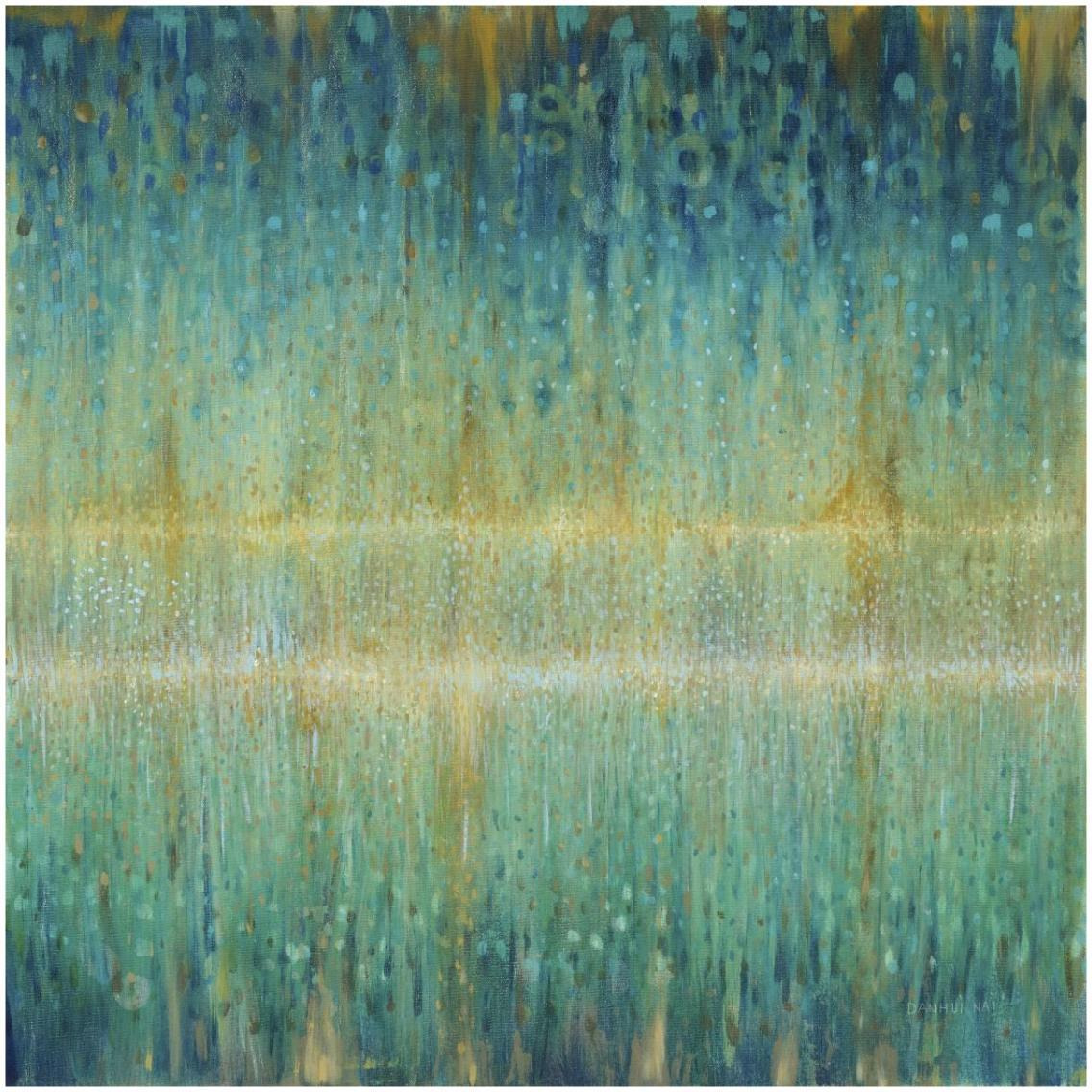 Rain Abstract I Panel -Paper Art-32&quotx32"