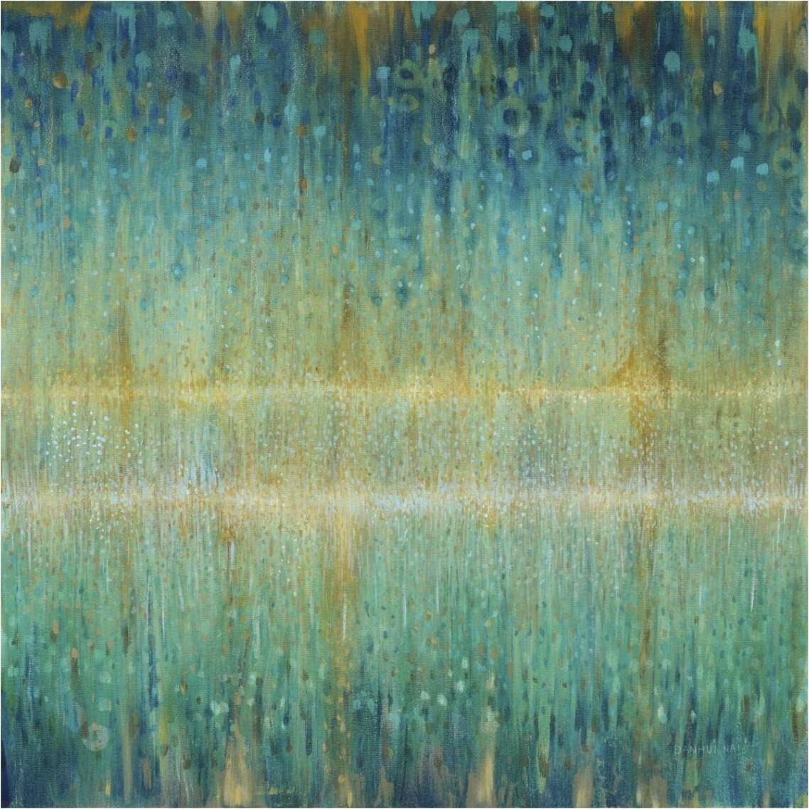Rain Abstract I Panel -Paper Art-38&quotx38"