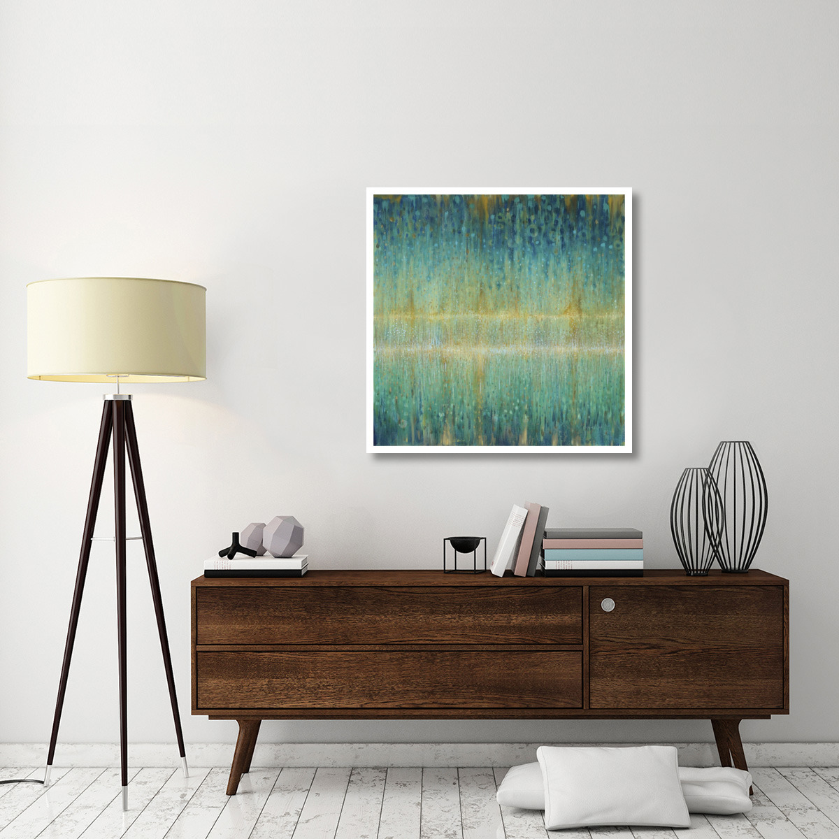 Rain Abstract I Panel -Paper Art-38&quotx38"