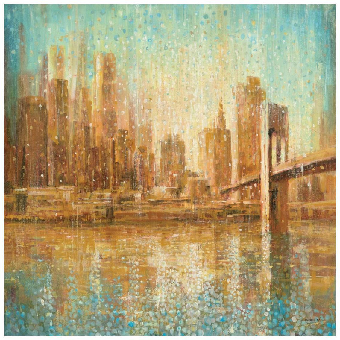 Champagne City Crop -Paper Art-26&quotx26"