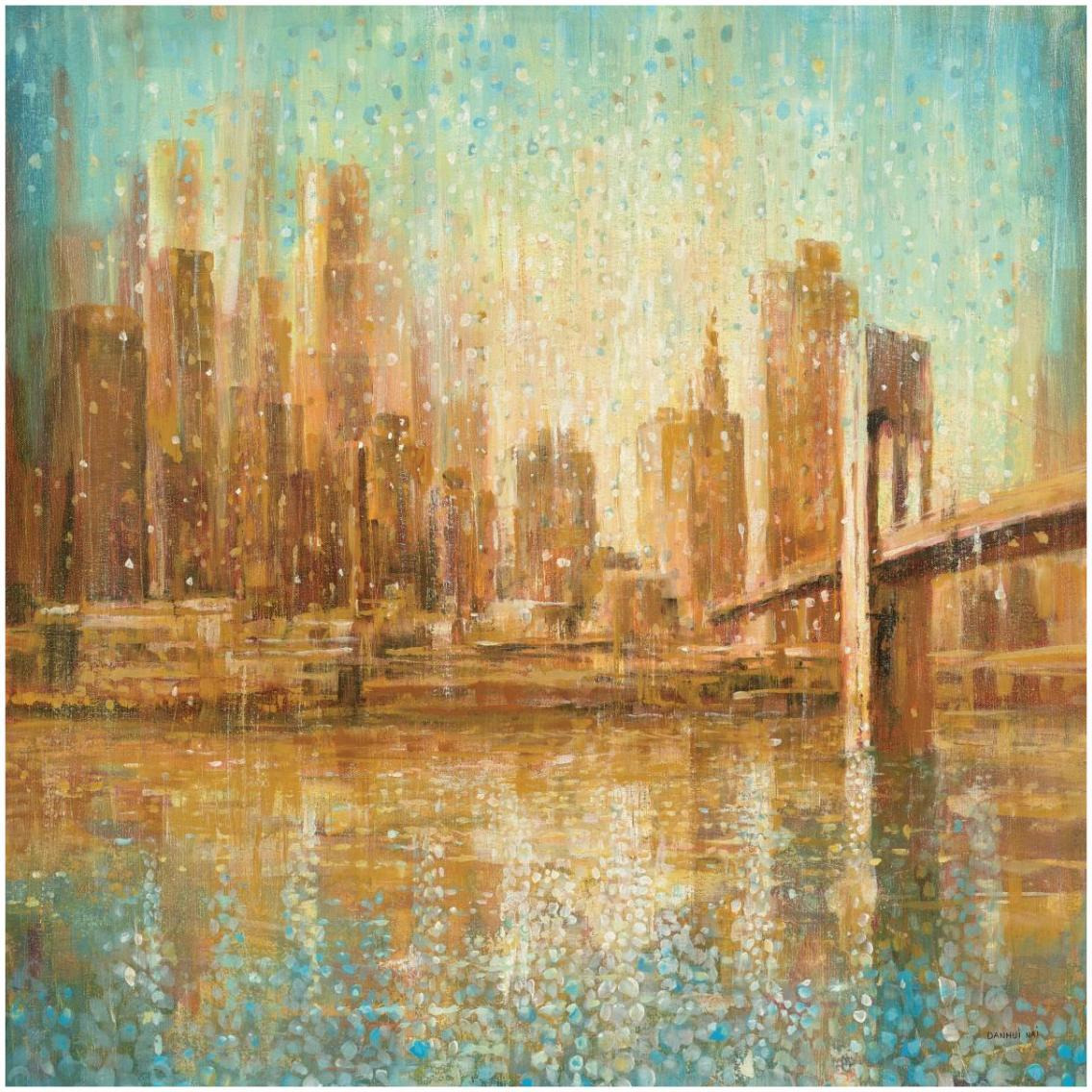 Champagne City Crop -Paper Art-32&quotx32"