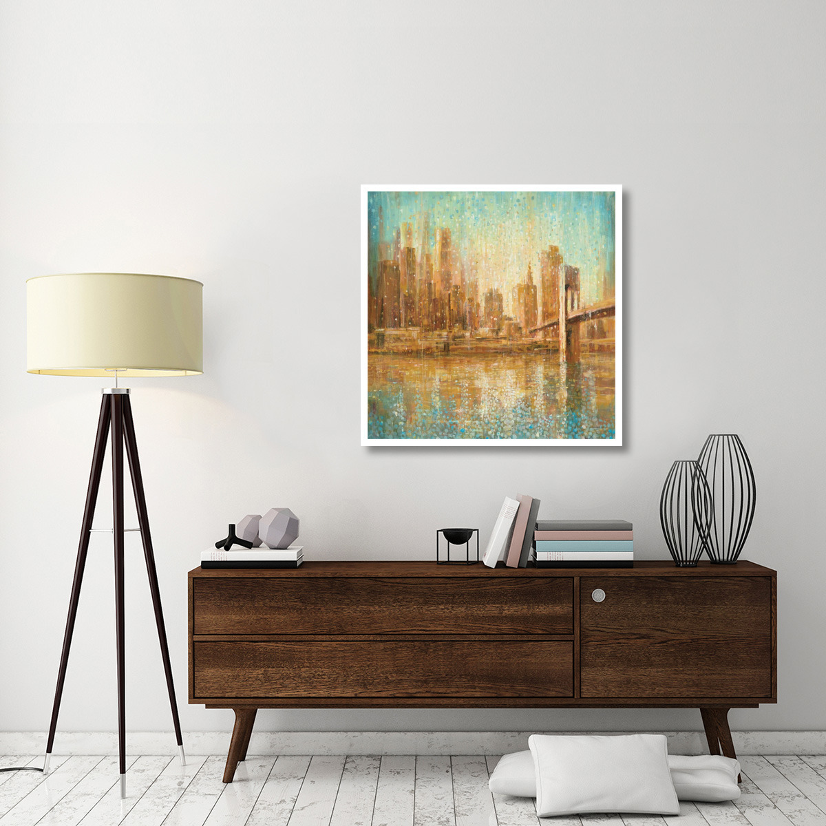 Champagne City Crop -Paper Art-38&quotx38"