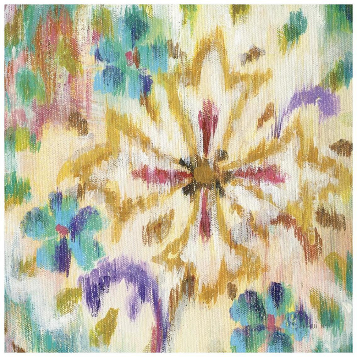Boho Paisley V -Paper Art-26&quotx26"