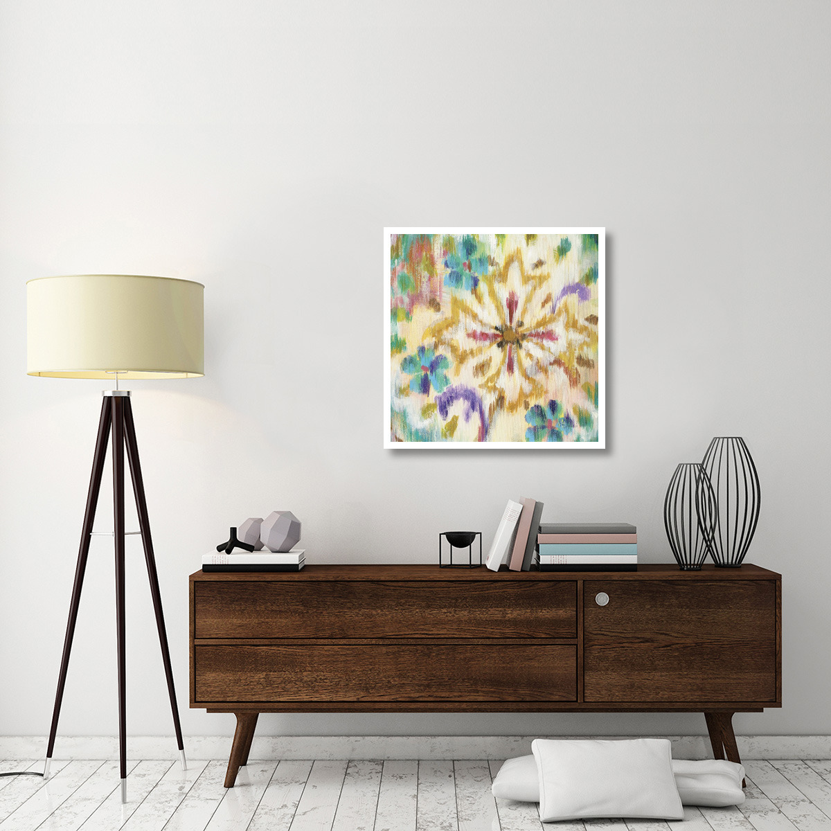 Boho Paisley V -Paper Art-32&quotx32"