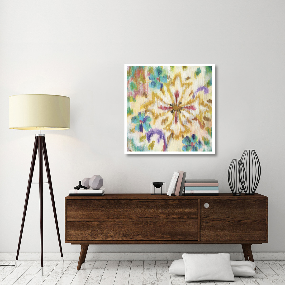 Boho Paisley V -Paper Art-38&quotx38"
