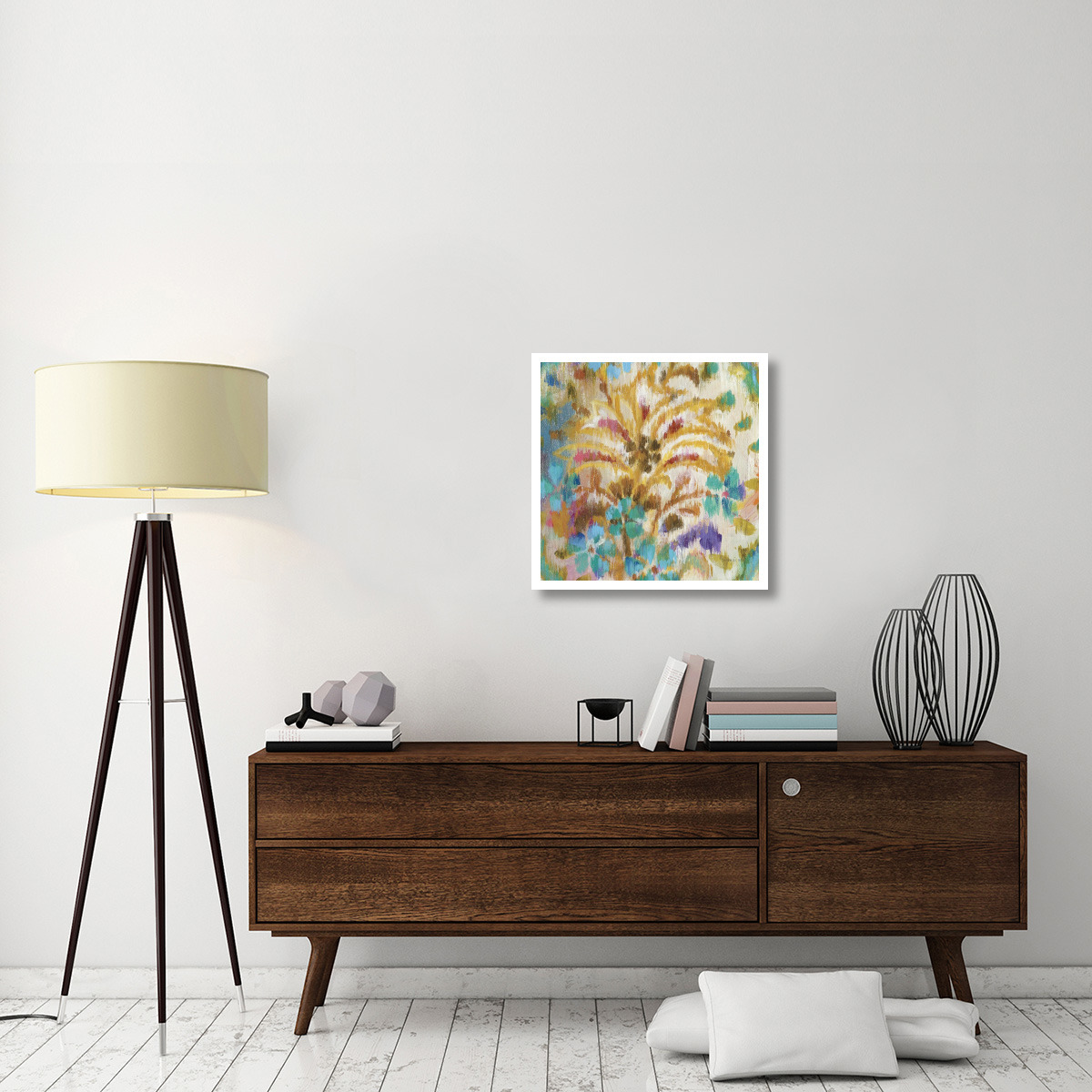 Boho Paisley VI -Paper Art-26&quotx26"