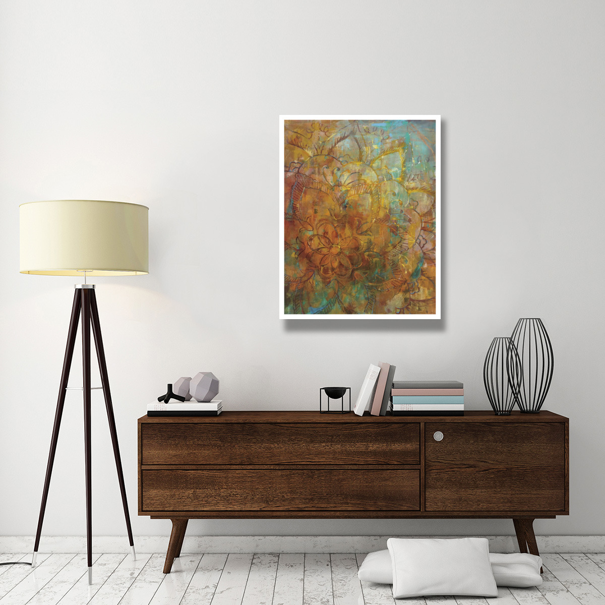 Bohemian Abstract -Paper Art-32&quotx42"