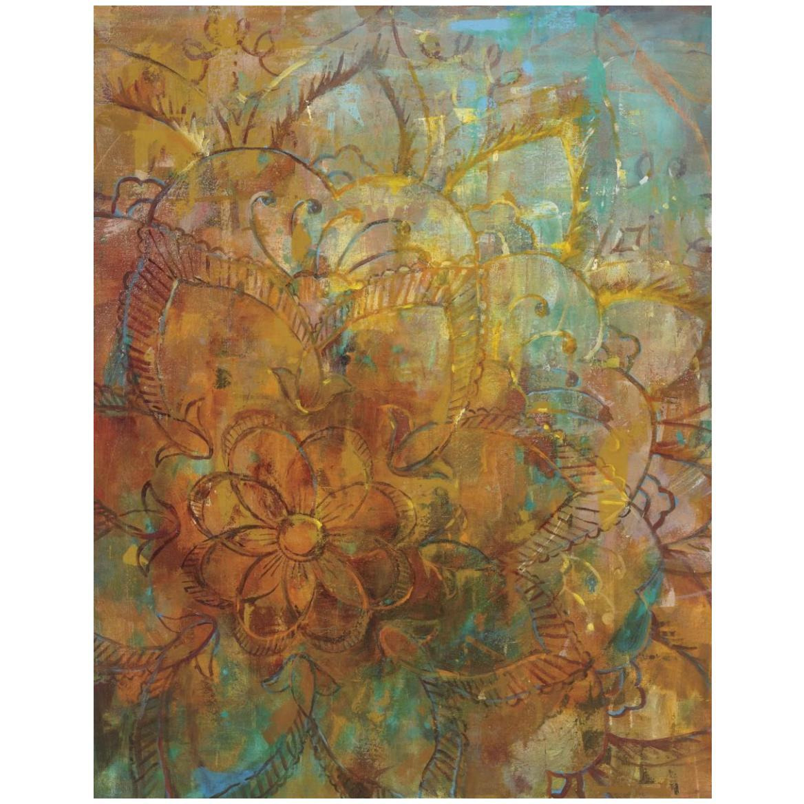 Bohemian Abstract -Paper Art-38&quotx50"