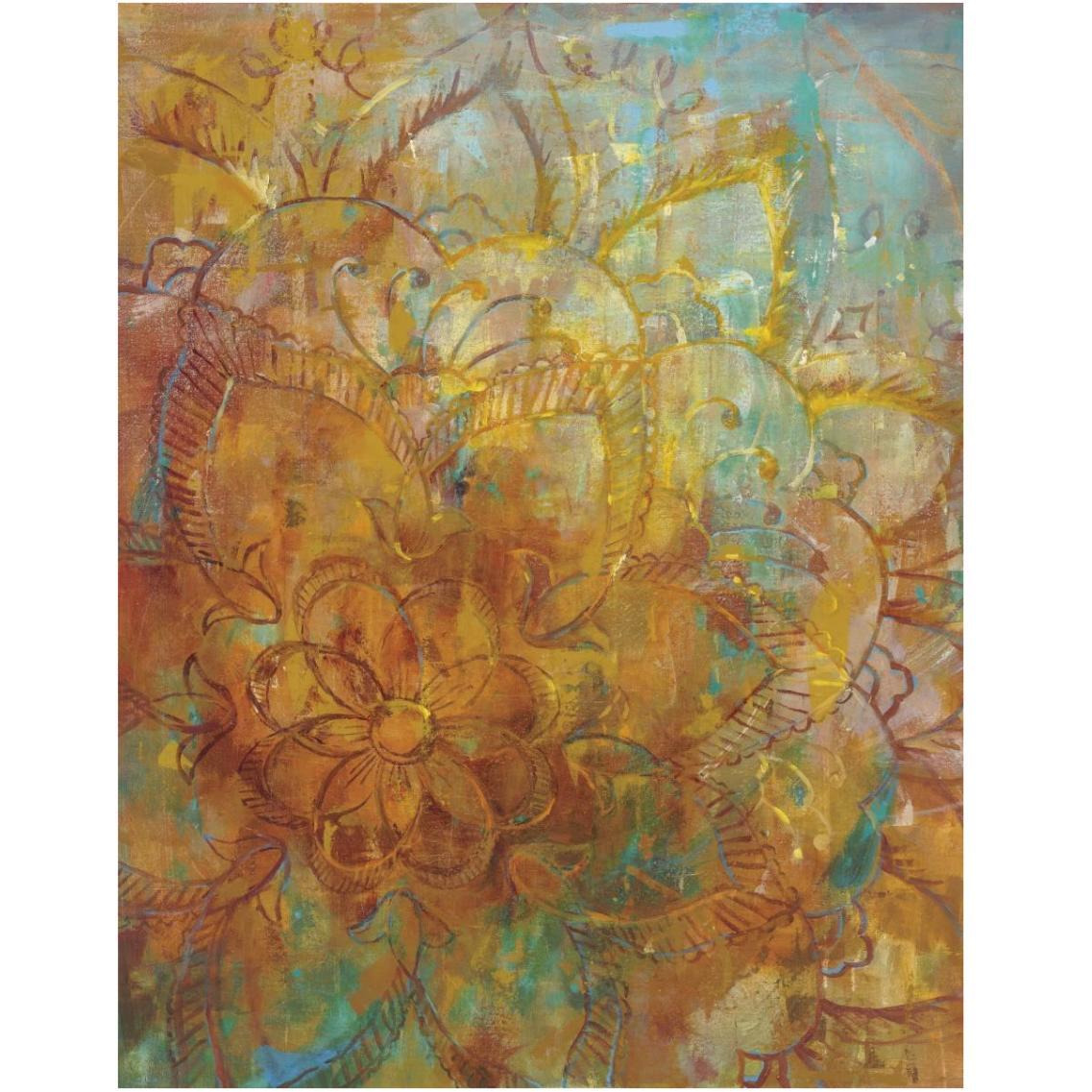 Bohemian Abstract Bright Crop -Paper Art-14&quotx18"