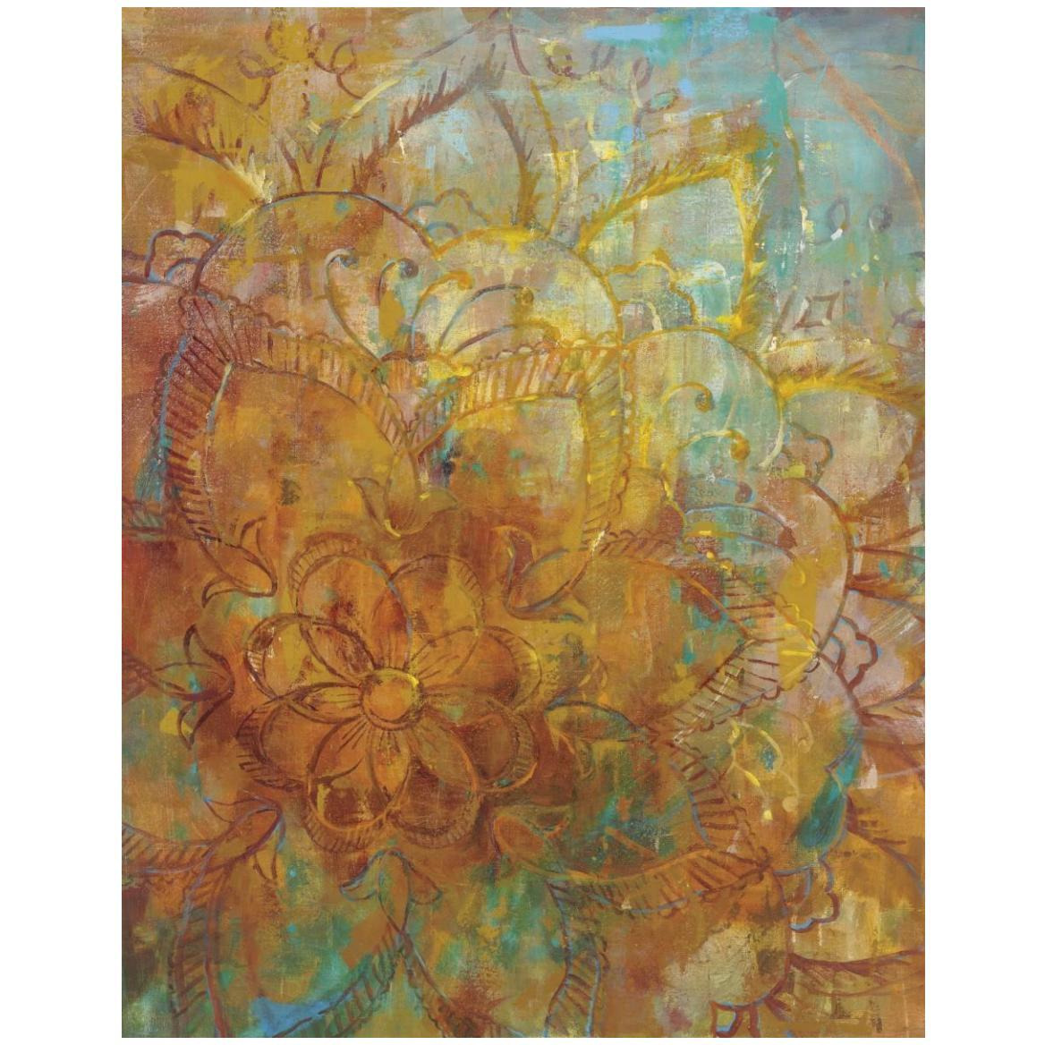 Bohemian Abstract Bright Crop -Paper Art-38&quotx50"