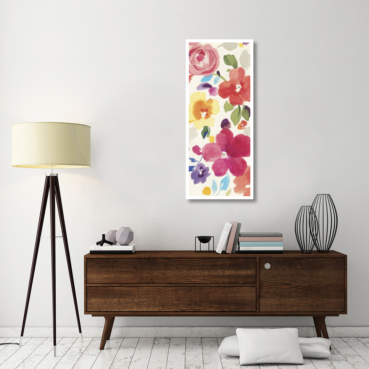 Popping Florals II -Paper Art-22&quotx52"