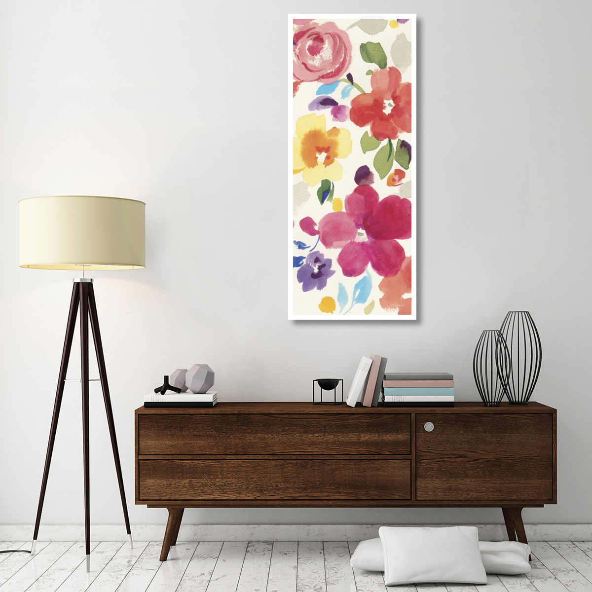 Popping Florals II -Paper Art-26&quotx62"