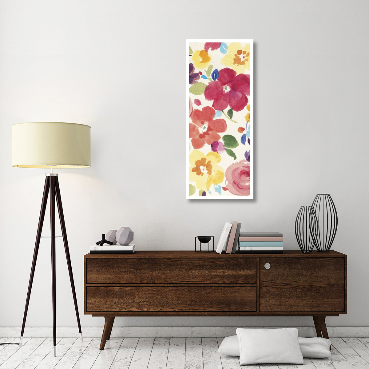 Popping Florals III -Paper Art-22&quotx52"