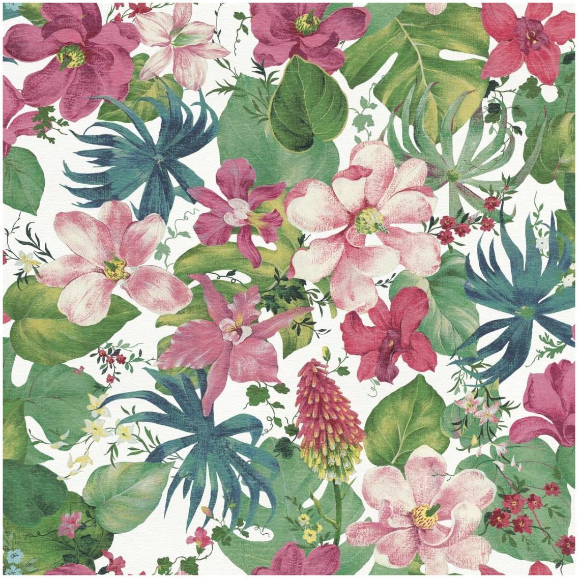 Tropical Dream Bright on White -Paper Art-32&quotx32"